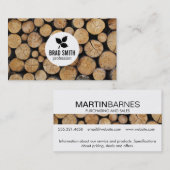 Houtkap \ Boomstammen Visitekaartje (Voorkant / Achterkant)