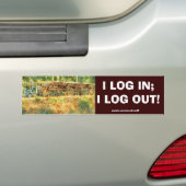 HOUTKAP TRUCK GROTE RIG TRUCKERS LEUKE BUMPERSTICK BUMPERSTICKER (Op auto)