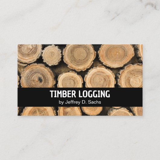 houtkap visitekaartje (Voorkant)