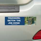 HOUTKAP VRACHTWAGEN GROTE RIG TRUCKERS BUMPERSTICK BUMPERSTICKER (Op auto)