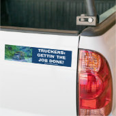 HOUTKAP VRACHTWAGEN GROTE RIG TRUCKERS BUMPERSTICK BUMPERSTICKER (Op Truck)