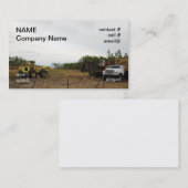 houtkapapparatuur op het dek visitekaartje (Voorkant / Achterkant)