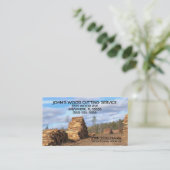 houtkapbedrijf visitekaartje (Staand voorkant)