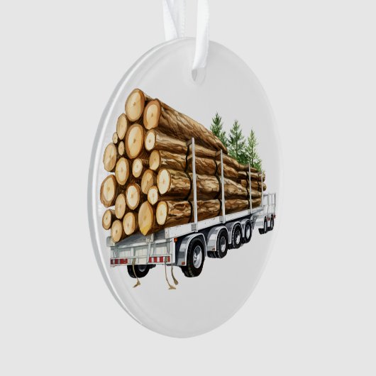 houtkapindustrie vrachtwagen ornament (voorkant)
