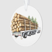 houtkapindustrie vrachtwagen ornament (voorkant)