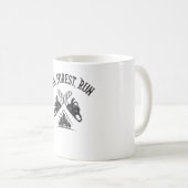 Houtkappers rennen, bos, rennen koffiemok (Voorkant rechts)