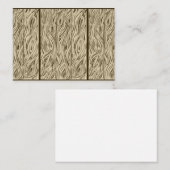 houtkarton Frans Eak-geïnspireerd visitekaartje (Voorkant / Achterkant)