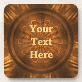 Houtkarving Bier Onderzetter (Voorkant)