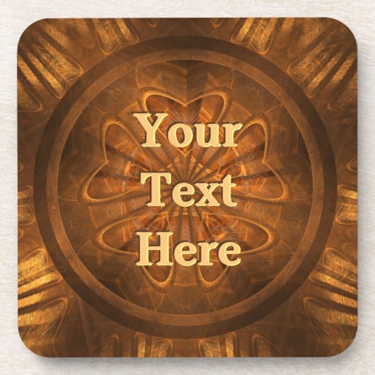 Houtkarving Bier Onderzetter (Voorkant)