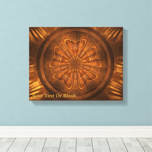 Houtkarving Canvas Afdruk (Insitu (Houten vloer))