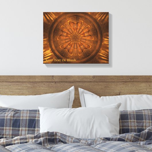 Houtkarving Canvas Afdruk (Insitu (Slaapkamer))