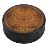 Houtkarving Hockey Puck (3/4)