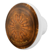 Houtkarving Keramische Knop (Rechts)