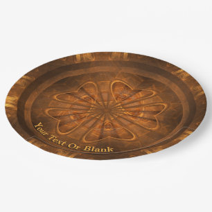 Houtkarving Papieren Bordje