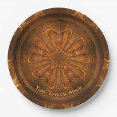 Houtkarving Papieren Bordje (Voorkant)