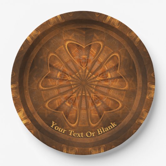 Houtkarving Papieren Bordje (Voorkant)