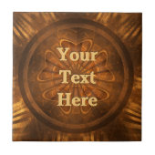 Houtkarving Tegeltje (Voorkant)