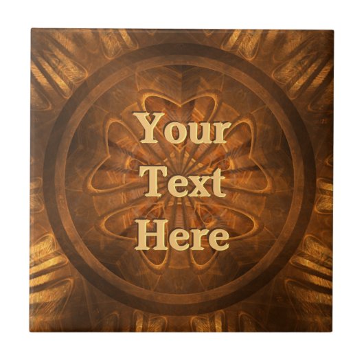 Houtkarving Tegeltje (Voorkant)