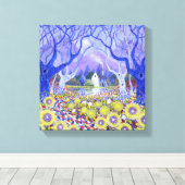 Houtkatoen 2013 canvas afdruk (Insitu (Houten vloer))