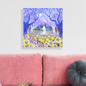 Houtkatoen 2013 canvas afdruk (Insitu (Woonkamer))