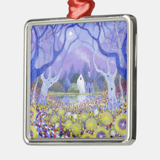 Houtkatoen 2013 metalen ornament (Links)