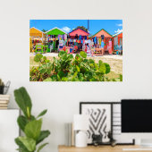 Houtkatten met meerdere kleuren | Lange band Poster (Thuiskantoor)