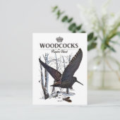 Houtklokken - Passiejacht Briefkaart (Staand voorkant)