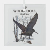 Houtklokken - Passiejacht Glas Ornament (Voorkant)