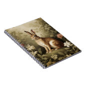 Houtkonijn in een bloemenbos Notitieboek (Rechterzijde)
