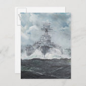 Houtkoppen voor bismarck, 23 mei 1941. 2014 briefkaart (Voorkant / Achterkant)