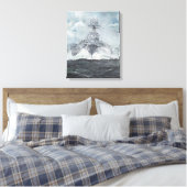 Houtkoppen voor bismarck, 23 mei 1941. 2014 canvas afdruk (Insitu (Slaapkamer))