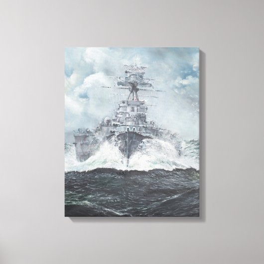 Houtkoppen voor bismarck, 23 mei 1941. 2014 canvas afdruk (Voorkant)