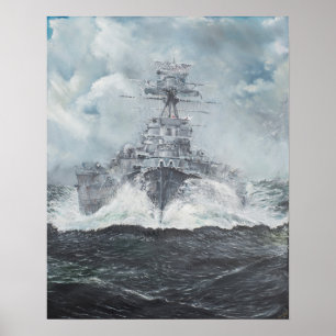 Houtkoppen voor bismarck, 23 mei 1941. 2014 poster