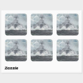 Houtkoppen voor bismarck, 23 mei 1941. 2014 vierkante sticker (Vel)