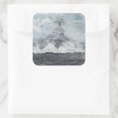 Houtkoppen voor bismarck, 23 mei 1941. 2014 vierkante sticker (Tas)