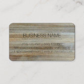 Houtkorrel achtergrond Monogram #2 Visitekaartje (Achterkant)