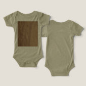 Houtkorrel Baby Bodysuit (Ontwerp Voorkant & Achterkant)