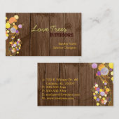 Houtkorrel + Bomen  gevoel Visitekaartje (Voorkant / Achterkant)