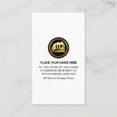 Houtkorrel Bruin Lijst Carpenter Visitekaartje (Achterkant)