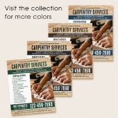 Houtkorrel Carpenter Construction Handyman Green Flyer