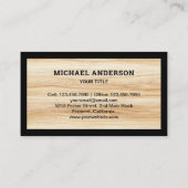 Houtkorrel - dakbedekking voor dakbedekking visitekaartje (Achterkant)