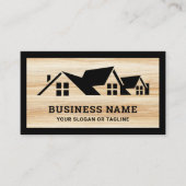 Houtkorrel - dakbedekking voor dakbedekking visitekaartje (Voorkant)