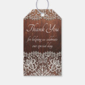 Houtkorrel en Label met tulband Cadeaulabel (Voorkant)