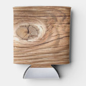 Houtkorrel Knothole blik of Flessenkoeler Blikjeskoeler (Voorkant)