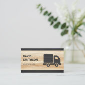 Houtkorrel Logistiek Transportation Cargo Truck Visitekaartje (Staand voorkant)