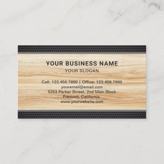 Houtkorrel Logistiek Transportation Cargo Truck Visitekaartje (Achterkant)