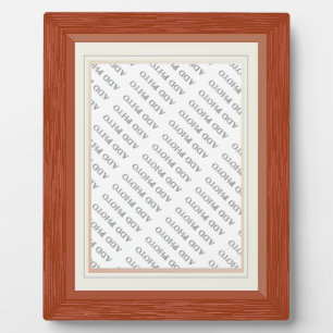 Houtkorrel met matrijzen Lijst Fotoplaque toevoege Fotoplaat