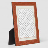 Houtkorrel met matrijzen Lijst Fotoplaque toevoege Fotoplaat (Zijkant)