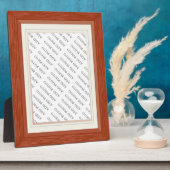 Houtkorrel met matrijzen Lijst Fotoplaque toevoege Fotoplaat (Zijkant)