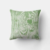 Houtkorrel Neon Limoen Pattern Pillow Kussen (Achterkant)
